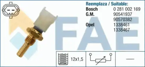 Датчик температуры автомобильный FAE 33480