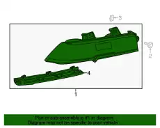 Фонарь задний GM 23209710