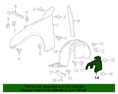 Подкрылок GM 23219321