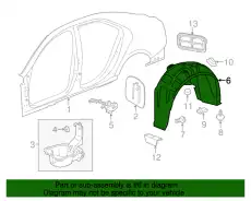 Подкрылок GM 23254221