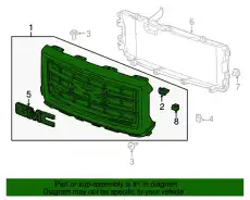 Решетка радиатора GM 23254463