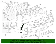Решетка радиатора GM 23254476