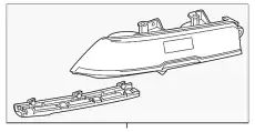 Фонарь задний GM 23256983