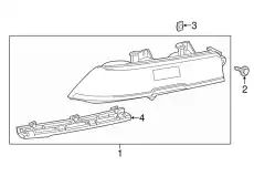 Фонарь задний GM 23256983