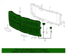Решетка радиатора GM 23259621