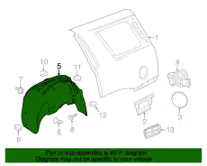 Подкрылок GM 23264142