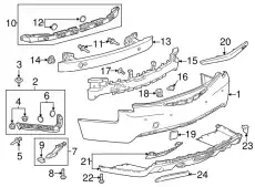 F-FASCIA 23336072 GM