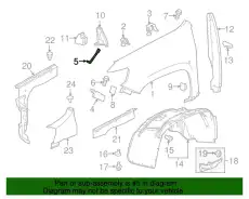 F-BRACKET 23431924 GM
