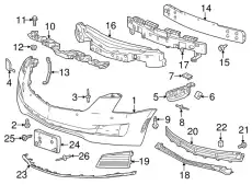 F-FASCIA 23446062 GM