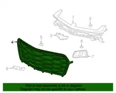 Решетка радиатора GM 23455473