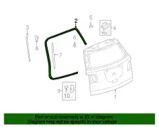 (S)WEATHERSTRIP 23463343 GM