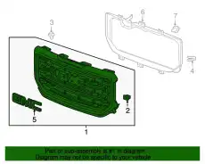 Решетка радиатора GM 23496235