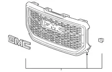 Решетка радиатора GM 23496245
