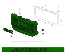 Решетка радиатора GM 23496245
