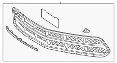 Решетка радиатора GM 23507622