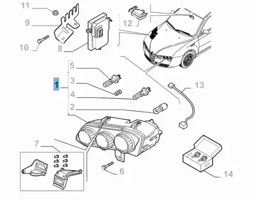 Фара FIAT 60683988