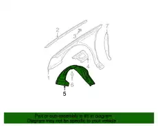 Подкрылок GM 25740093