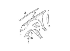 Подкрылок GM 25740093