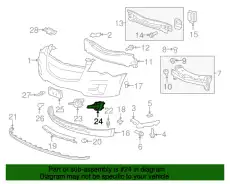 Решетка бампера GM 25798751