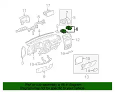 Решетка радиатора GM 25816725