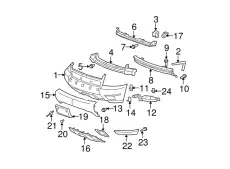 Накладка переднего бампера 25830197 GM