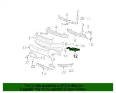 Кронштейн переднего бампера 25830198 GM