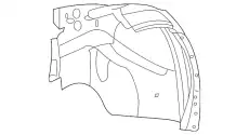 Подкрылок GM 25849006