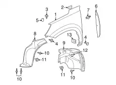 Подкрылок GM 25849007