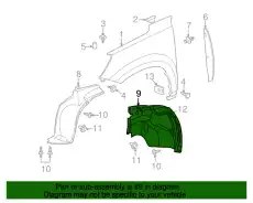 Подкрылок GM 25849011