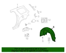 Подкрылок GM 25858926
