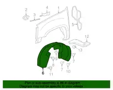 Подкрылок GM 25860904