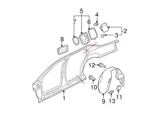 Подкрылок GM 25890534