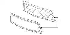 Решетка радиатора GM 25891997