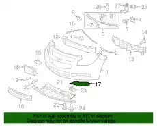 Решетка радиатора GM 25905344