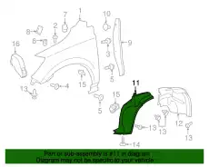 Подкрылок GM 25965597