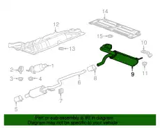 F-MUFFLER 39058004 GM