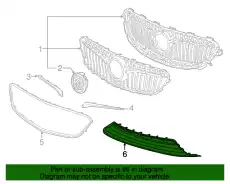 F-GRILLE 39108221 GM