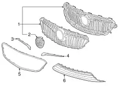 F-GRILLE 39108221 GM