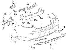 F-BRACKET 39124384 GM