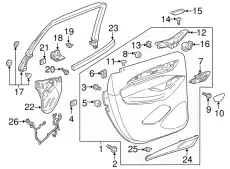 Подкрылок GM 84049606