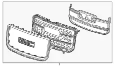 Решетка радиатора GM 84055811