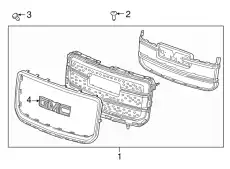 Решетка радиатора GM 84055811
