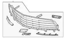 Решетка радиатора GM 84102025