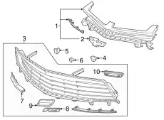Решетка радиатора GM 84102025
