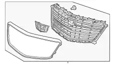 Решетка бампера GM 84107964