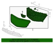 Решетка бампера GM 84107964