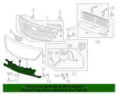 Решетка радиатора GM 84110465