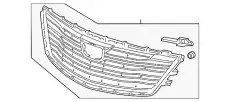 Решетка радиатора GM 84124488
