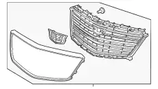 Решетка радиатора GM 84124490