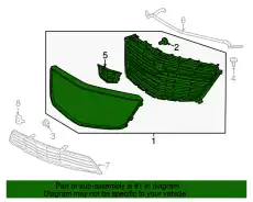 Решетка радиатора GM 84124490